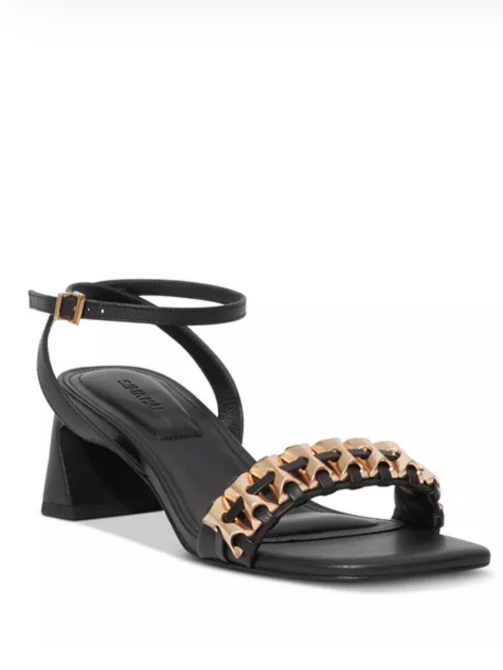 Simkhai New in box Faye beaded block sandal Ankle-Strap with Gold 38